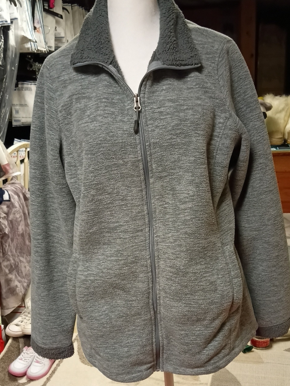 A300 32⁰ HEAT Women's Zip-Front Cozy Fleece Jacket - Gray